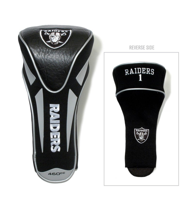 Team Golf NFL Las Vegas Raiders Single Apex Driver Head Cover Golf Club Single Apex Driver Headcover, Fits All Oversized Clubs, Truly Sleek Design - Image 2